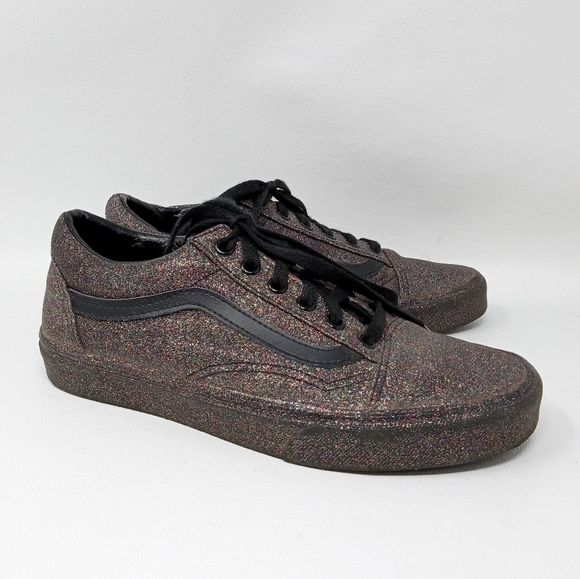 Vans Old Skool Rainbow Glitter Black/Black, Men's 6/ Women's 7.5 - Picture 1 of 12